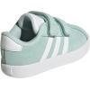 imageAdidas BabyBoys Vl Court 30 Hook ampamp Loop SneakerHalo MintWhiteBlack