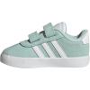 imageAdidas BabyBoys Vl Court 30 Hook ampamp Loop SneakerHalo MintWhiteBlack