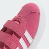 imageAdidas BabyBoys Vl Court 30 Hook ampamp Loop SneakerPink FusionWhiteGrey