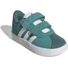 imageAdidas BabyBoys Vl Court 30 Hook ampamp Loop SneakerPowder TealWhitePreloved Teal