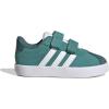 imageAdidas BabyBoys Vl Court 30 Hook ampamp Loop SneakerPowder TealWhitePreloved Teal