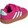 imageAdidas BabyBoys Vl Court 30 Hook ampamp Loop SneakerShock PinkSemi Flash AquaLucid Lemon