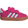 imageAdidas BabyBoys Vl Court 30 Hook ampamp Loop SneakerShock PinkSemi Flash AquaLucid Lemon
