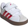 imageAdidas BabyBoys Vl Court 30 Hook ampamp Loop SneakerWhiteBetter ScarletGrey