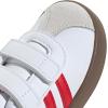 imageAdidas BabyBoys Vl Court 30 Hook ampamp Loop SneakerWhiteBetter ScarletGrey