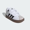 imageAdidas BabyBoys Vl Court 30 Hook ampamp Loop SneakerWhiteBlackGrey