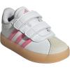 imageAdidas BabyBoys Vl Court 30 Hook ampamp Loop SneakerWhiteBliss PinkAlumina