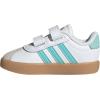 imageAdidas BabyBoys Vl Court 30 Hook ampamp Loop SneakerWhiteFlash AquaAlumina
