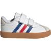 imageAdidas BabyBoys Vl Court 30 Hook ampamp Loop SneakerWhiteTeam Royal BlueBetter Scarlet