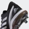 imageAdidas Womens EG5634 Baseball Shoe BlackSilverWhiteBlackSilver MetallicSilver Metallic