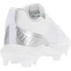 imageAdidas Womens EG5634 Baseball Shoe BlackSilverWhiteFootwear WhiteSilver MetallicGrey One