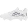 imageAdidas Womens EG5634 Baseball Shoe BlackSilverWhiteFootwear WhiteSilver MetallicGrey One