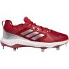 imageAdidas Womens EG5634 Baseball Shoe BlackSilverWhitePower RedSilverWhite