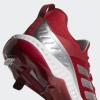 imageAdidas Womens EG5634 Baseball Shoe BlackSilverWhitePower RedSilverWhite