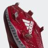imageAdidas Womens EG5634 Baseball Shoe BlackSilverWhitePower RedSilverWhite