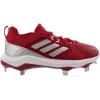 imageAdidas Womens EG5634 Baseball Shoe BlackSilverWhiteRedWhite