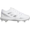 imageAdidas Womens EG5634 Baseball Shoe BlackSilverWhiteWhiteSilver MetallicSilver Metallic