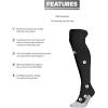 imageadidas Adizero Football Cushioned Crew Socks 1PairBlackWhite