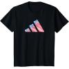 imageadidas Badge of Sport Americana Three Bar Graphic TShirtBlack