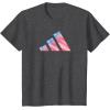 imageadidas Badge of Sport Americana Three Bar Graphic TShirtDark Heather Grey