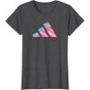 imageadidas Badge of Sport Americana Three Bar Graphic TShirtDark Heather Grey