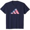 imageadidas Badge of Sport Americana Three Bar Graphic TShirtNavy Blue