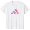 imageadidas Badge of Sport Americana Three Bar Graphic TShirtWhite