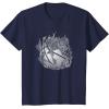 imageadidas Badge of Sport Basketball On Fire Graphic TShirtNavy Blue