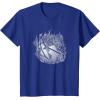 imageadidas Badge of Sport Basketball On Fire Graphic TShirtRoyal Blue