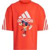imageadidas Boys Disney Mickey Mouse TShirtBright RedOff White