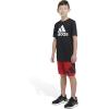 imageadidas Boys Elastic Waistband Performance ShortsBetter Scarlet