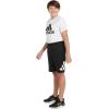 imageadidas Boys Elastic Waistband Performance ShortsBlack Adi