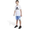 imageadidas Boys Elastic Waistband Performance ShortsBlue Fusion