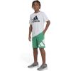imageadidas Boys Elastic Waistband Performance ShortsCourt Green