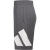 imageadidas Boys Elastic Waistband Performance ShortsGrey Five