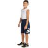 imageadidas Boys Elastic Waistband Performance ShortsNavy Blue