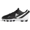 imageadidas Boys Icon 7 Md Baseball ShoeBlackWhiteWhite