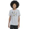 imageadidas Boys Short Sleeve Graphic TShirtHeather Grey Baseball Cards