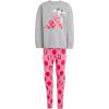 imageadidas Girls Disney Minnie Mouse Jogger SetMedium Grey HeatherPink FusionPure Ruby