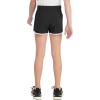 imageadidas Girls Elastic Waistband Retro Woven Gym ShortsBlack