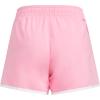 imageadidas Girls Elastic Waistband Retro Woven Gym ShortsBliss Pink