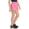 imageadidas Girls Elastic Waistband Retro Woven Gym ShortsDark Pink