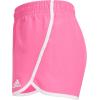 imageadidas Girls Elastic Waistband Retro Woven Gym ShortsDark Pink