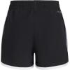 imageadidas Girls Elastic Waistband Retro Woven Gym ShortsNew Black