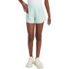 imageadidas Girls Elastic Waistband Retro Woven Gym ShortsSemi Flash Aqua