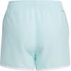 imageadidas Girls Elastic Waistband Retro Woven Gym ShortsSemi Flash Aqua