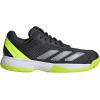 imageadidas Kids Courtflash Tennis SneakerCarbonIron MetallicLucid Lemon