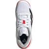 imageadidas Kids Courtflash Tennis SneakerWhiteBlackLucid Red