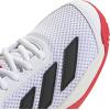 imageadidas Kids Courtflash Tennis SneakerWhiteBlackLucid Red