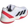 imageadidas Kids Courtflash Tennis SneakerWhiteBlackLucid Red